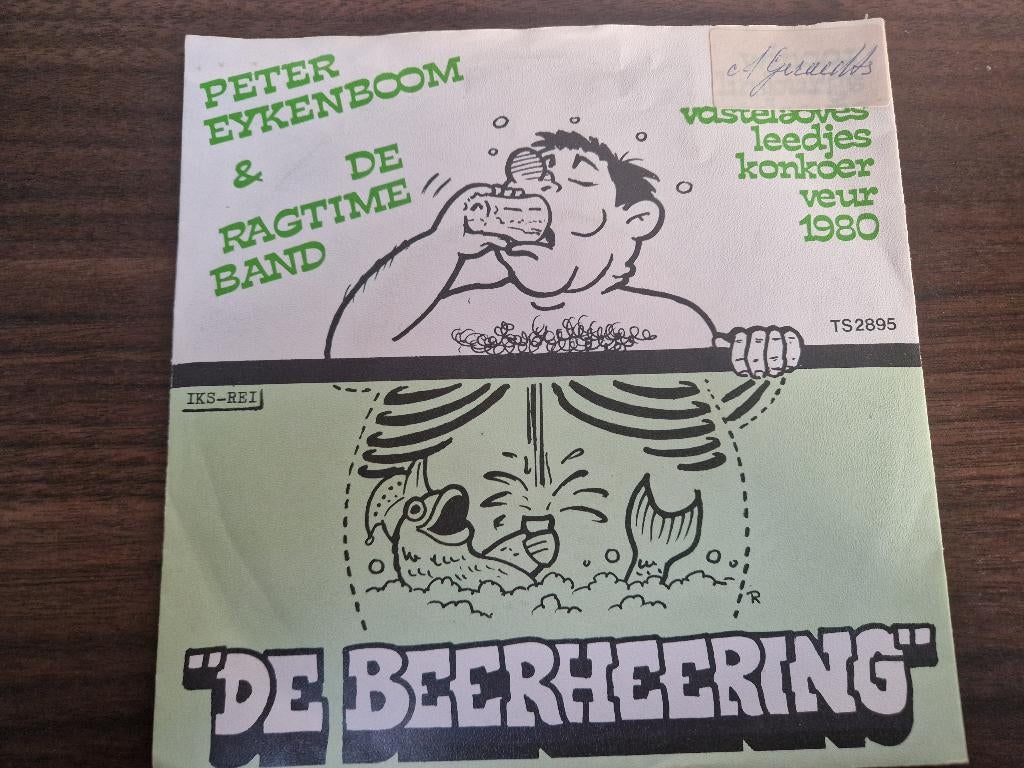 TELSTAR Peter Eykenboom & De Ragtime Band – De Beerheering, 7 inch, Single, Ophalen of Verzenden, Zo goed als nieuw