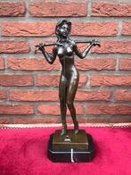 licht erotisch bronzen beeld, bondage-dame, Ophalen of Verzenden