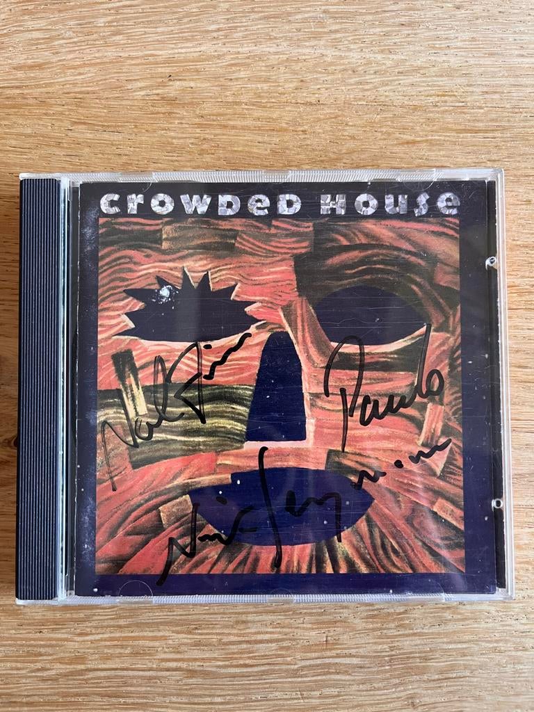 Crowded House Woodface 1991 gesigneerd door de band, Ophalen of Verzenden, 1990 - 1999, Gebruikt