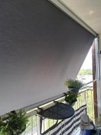 Donker grijs zonnescherm 4 meter breed elektrisch, Tuin en Terras, Zonneschermen, Ophalen, Elektrisch, Zo goed als nieuw, 150 tot 300 cm