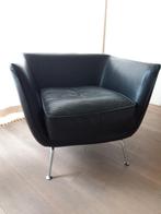 vintage leren fauteuil, Ophalen, Gebruikt, 75 tot 100 cm, 50 tot 75 cm