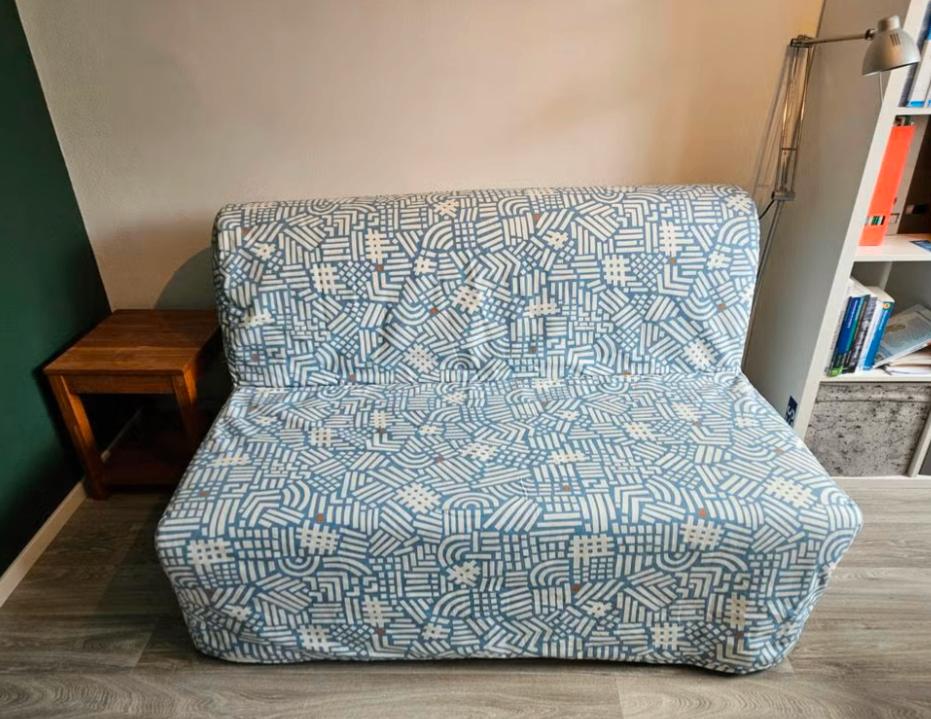 Slaapbank 2 persoons - Ikea LYCKSELE LÖVÅS, Ophalen, Zo goed als nieuw, Tweepersoons, 140 cm