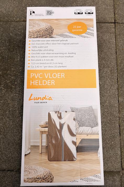 Lundia Click PVC Katrine visgraat donkerbruin houtlook, Kunststof, 50 tot 150 cm, Nieuw, Ophalen of Verzenden