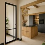 Staal look deur | industriële binnendeur  | helder glas, Doe-het-zelf en Verbouw, Deuren en Horren, Niet ingevuld, 80 tot 100 cm
