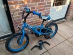 Amigo BMX 16 inch kinderfiets blauw met zijwieltjes, Ophalen, Gebruikt, 16 tot 20 inch, Zijwieltjes