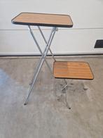 Vintage diaprojector tafel - inklapbaar, Ophalen, Gebruikt