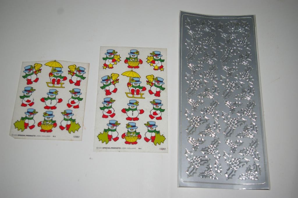 Kerst stickers en afwrijfplaatjes., Ophalen of Verzenden, Nieuw, Meerdere stickers