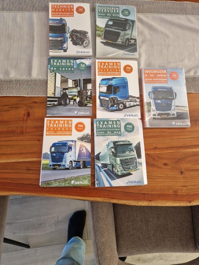 Verjo Examentraining Boeken Vrachtwagen Chauffeur complete, Ophalen of Verzenden, Zo goed als nieuw, Vrachtwagen