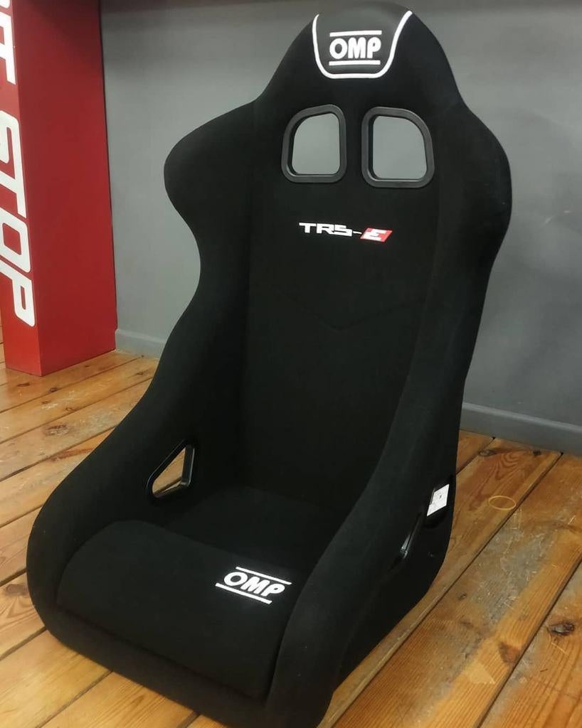 OMP TRS-E zwart kuipstoel racestoel sportstoel autostoel, Ophalen of Verzenden