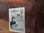 Advertentie van Unox rookworst 1 1952, Ophalen of Verzenden, Gebruikt, Overige typen