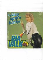 7" Telstar Single Ria Valk - 'n klap op m'n kontje, Ophalen of Verzenden, Gebruikt, Nederlandstalig