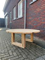 Nieuw handgemaakte Eiken Salontafel 1 meter  doorsnee, Rond, Nieuw, Minder dan 50 cm, 50 tot 100 cm