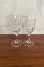 Vintage - Cristal D’Arques Longchamp 2 kleine liqueur glazen, Ophalen of Verzenden, Zo goed als nieuw, Overige typen