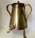 Antieke koperen koffiekan met kraan, Antiek en Kunst, Antiek | Koper en Brons, Ophalen of Verzenden, Koper