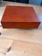 Humidor voor sigaren incl hygrometer 24x21x6 cm, Ophalen of Verzenden, Zo goed als nieuw