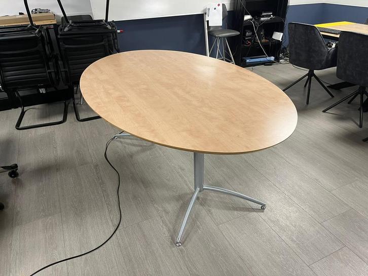 Vergadertafel, Huis en Inrichting, Tafels | Eettafels, Gebruikt, 100 tot 150 cm, 200 cm of meer, Vier personen, Ovaal, Kunststof