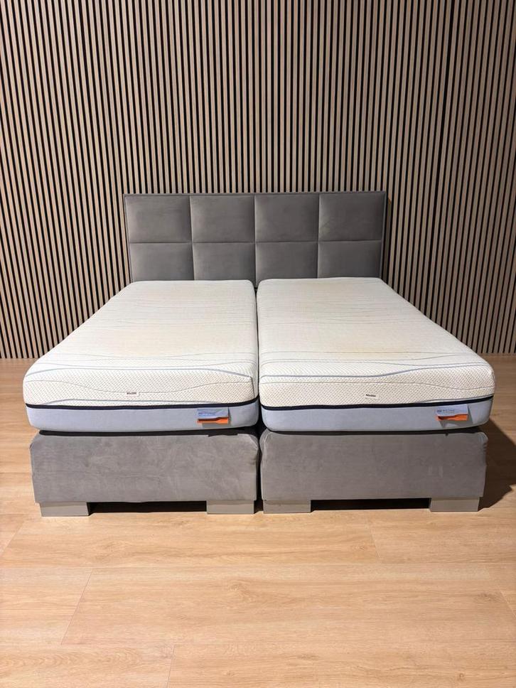 Perfecte Boxspring met M line matrassen 180x200, Huis en Inrichting, Slaapkamer | Bedden, Zo goed als nieuw, Tweepersoons, 180 cm