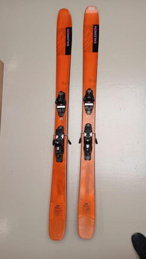Salomon QST 106 testski's met Strive 13 Demo binding 189cm, Sport en Fitness, Skiën en Langlaufen, Zo goed als nieuw, Ski's, Skiën