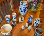 Keulse potten, bekers, peper en zoutstel brocante, Ophalen, Gebruikt