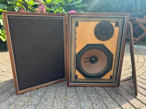 Philips 22RH423 Luidsprekers - Vintage, Audio, Tv en Foto, Luidsprekers, Gebruikt, Front, Rear of Stereo speakers, Minder dan 60 watt