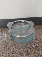 Dek/ oven schalen  glas, Ophalen of Verzenden, Zo goed als nieuw, Glas