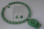 AVENTURIJN ketting/oorhanger-set, Verzenden, Nieuw