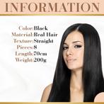 Wax extensions (Steil ) 70 cm ** 100% human hair, Nieuw, Ophalen of Verzenden, Pruik of Haarverlenging
