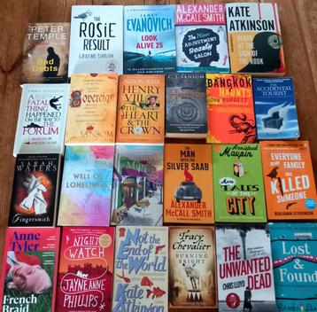 30x Kate Atkinson,Jane Gardam,David Sedaris,Frantzen,McCallS beschikbaar voor biedingen