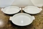 3 grote ovenschalen Le Creuset mt 32, geëmailleerd gietijzer, Ophalen of Verzenden, Zo goed als nieuw, Gietijzer, Overige typen