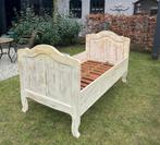 Sale! VINTAGE PEUTERBED. 90x170cm, Ophalen, Gebruikt, 70 tot 85 cm, Lattenbodem