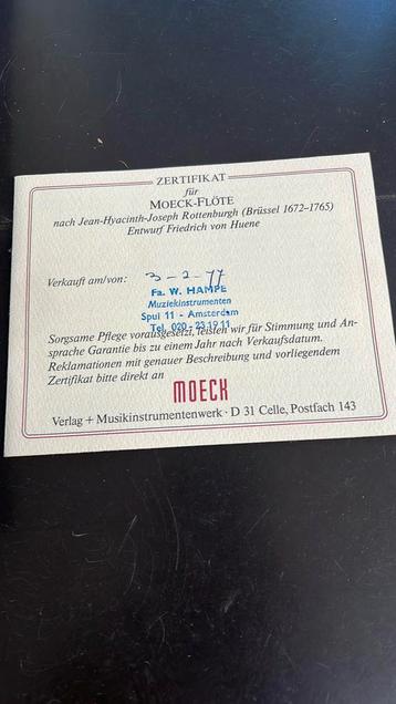 Moeck Blokfluit - Vintage! beschikbaar voor biedingen