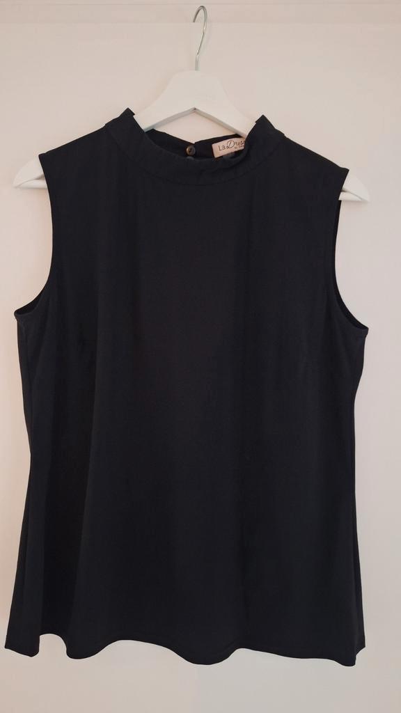 Zwarte LaDress Top Amber - Maat M, Kleding | Dames, Tops, Gedragen, Maat 38/40 (M), Zwart, Zonder mouw, Ophalen of Verzenden