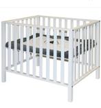 Box (wit) met boxmatras, Kinderen en Baby's, Boxen, Ophalen, Zo goed als nieuw, In hoogte verstelbaar