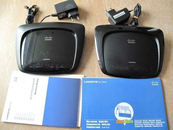 (4.2) Wireles moden en wireless router Linksys, Computers en Software, Routers en Modems, Zo goed als nieuw, Verzenden