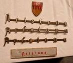 Aristona logo's emblemen van oude radio's., Ophalen of Verzenden