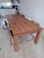 Eettafel eiken, Huis en Inrichting, Tafels | Eettafels, Ophalen, Eikenhout, 200 cm of meer, 50 tot 100 cm