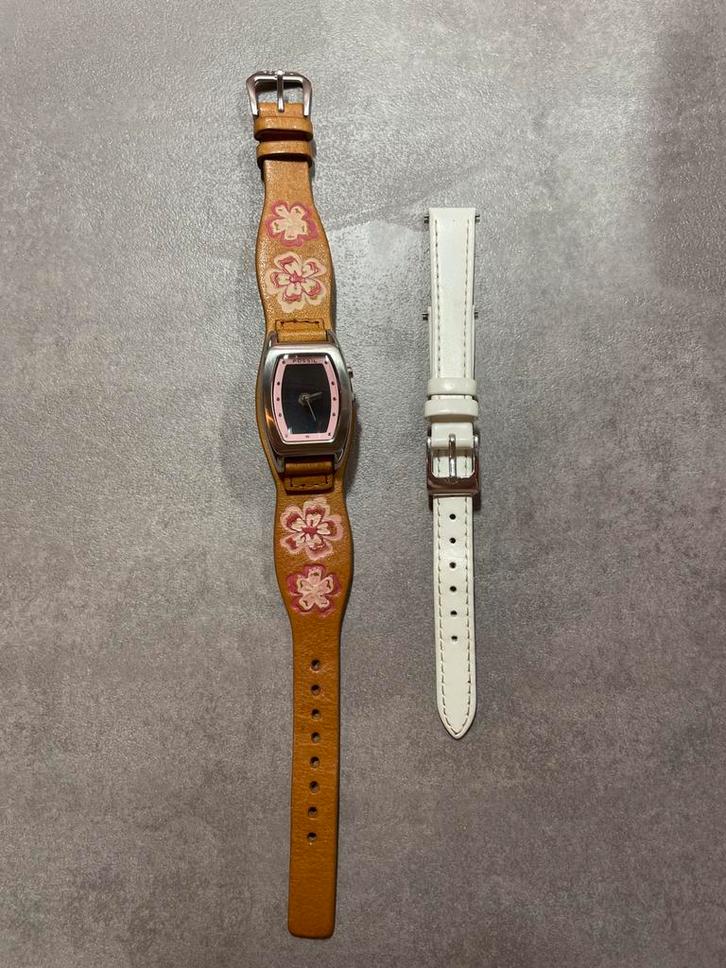 Fossil dameshorloge, Sieraden, Tassen en Uiterlijk, Horloges | Dames, Zo goed als nieuw, Polshorloge, Fossil, Leer, Ophalen of Verzenden