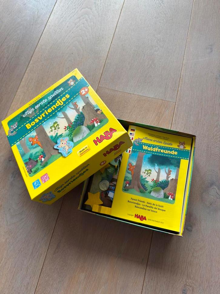 HABA kinderspel Mijn eerste spellen - Bosvriendjes, Kinderen en Baby's, Speelgoed | Educatief en Creatief, Zo goed als nieuw, Ophalen of Verzenden