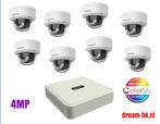 4MP Hikvision Hybrid Light 8CH IP PoE set/NVR + 8 camera, Ophalen of Verzenden, Nieuw, Buitencamera