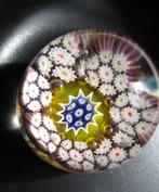 Venetiaanse Murano Millefiori presse-papier gesigneerd, Antiek en Kunst, Antiek | Glas en Kristal, Ophalen of Verzenden