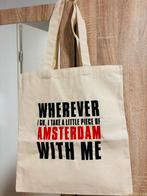 CrossCanals Amsterdam Tote Bag - Katoen, Ophalen of Verzenden, Zo goed als nieuw, Beige, Shopper