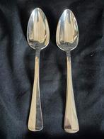 2 lepels haags lofje sola 100 verzilverd, Antiek en Kunst, Antiek | Bestek, Ophalen of Verzenden