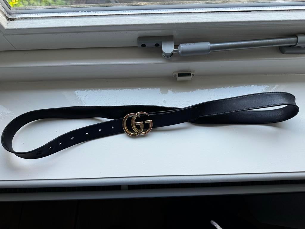 Originele zwarte gucci riem 110 centimeter, Kleding | Heren, Riemen en Ceinturen, Zo goed als nieuw, Zwart, Ophalen of Verzenden
