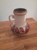 Leuke fatlava vaas met oor van STREHLA no. 9012 uit GDR 15cm, Antiek en Kunst, Antiek | Keramiek en Aardewerk, Ophalen of Verzenden