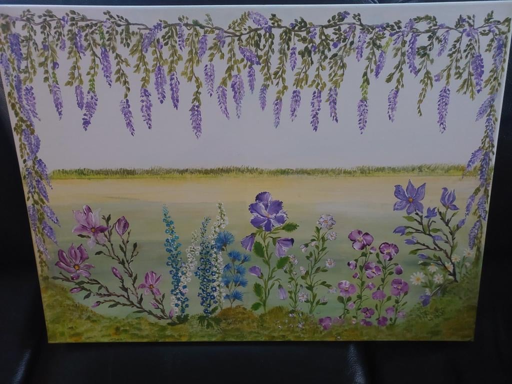 Schilderij kleurrijk, Ophalen, 50 tot 75 cm, Nieuw, Schilderij