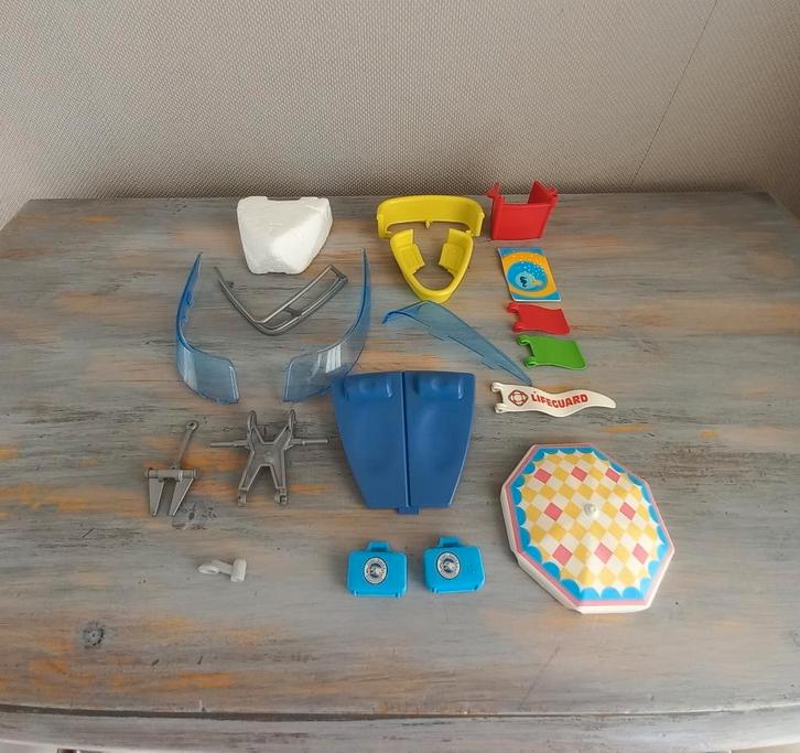 Playmobil Partijtje Onderdelen - Boot, Jacht, Strand-wacht, Kinderen en Baby's, Speelgoed | Playmobil, Zo goed als nieuw, Los playmobil