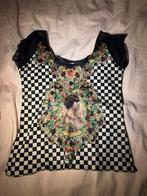 Shirt Michal Negrin Design Maat 36, Ophalen, Zwart, Zo goed als nieuw, Korte mouw