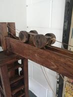 XXL ANTIEKE HOUTEN KRAAN HIJSKRAAN 88 CM HOOGTE MOOIE STAAT., Ophalen