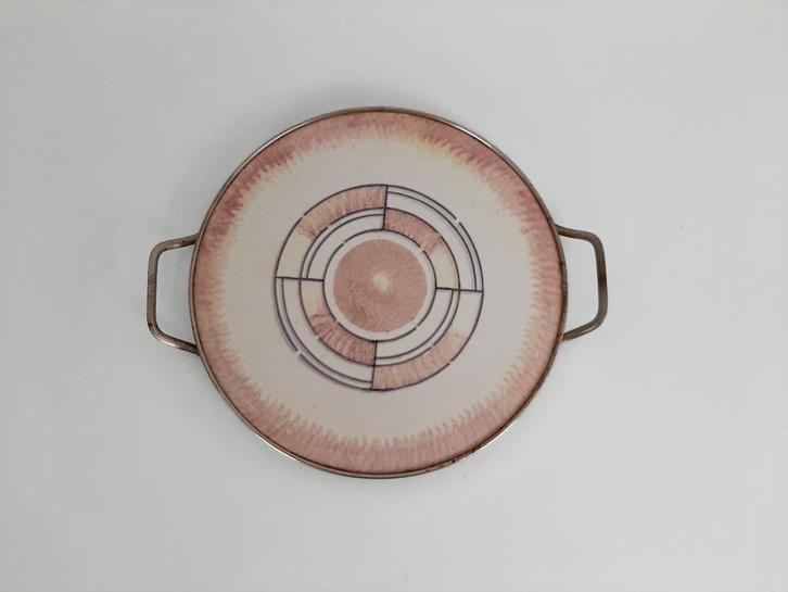 Art Deco keramische taartschaal - Gebroeders Mehner, Antiek en Kunst, Antiek | Keramiek en Aardewerk, Verzenden