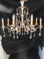 Te koop twee kroonluchters, Huis en Inrichting, Lampen | Kroonluchters, Ophalen, Gebruikt, Glas, Antiek